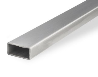 Труба нержавеющая профильная прямоугольная 200x100x4 мм матовая ASTM A554 AISI 304 (08Х18Н10) длина 6 м купить в Москве