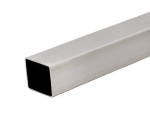 Труба нержавеющая профильная квадратная 40x40x1.5 мм шлифованная ASTM A554 AISI 430 длина 6 м купить в Москве